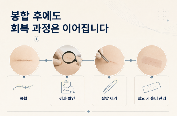 성형외과 응급봉합, 상처를 세밀하게 확인해야 하는 이유