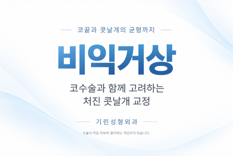 비익거상, 코수술할 때 처진 콧볼을 함께 보는 이유 사진 6